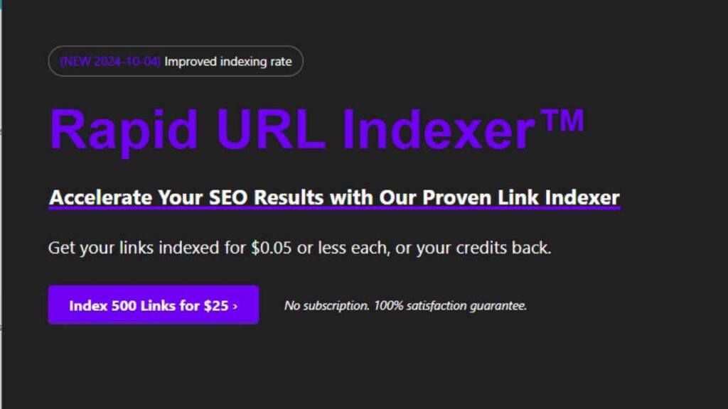 Rapid URL Indexer Review